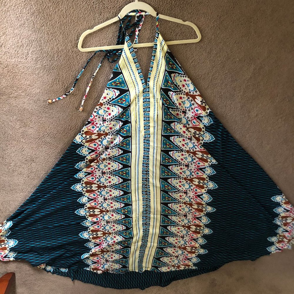 Hankercheif Backless Dress